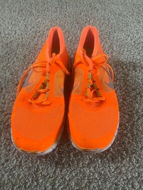 Nike Neon Orange Lightweight Training Shoes